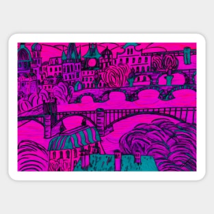 Prague - Golden City No. 3 Sticker